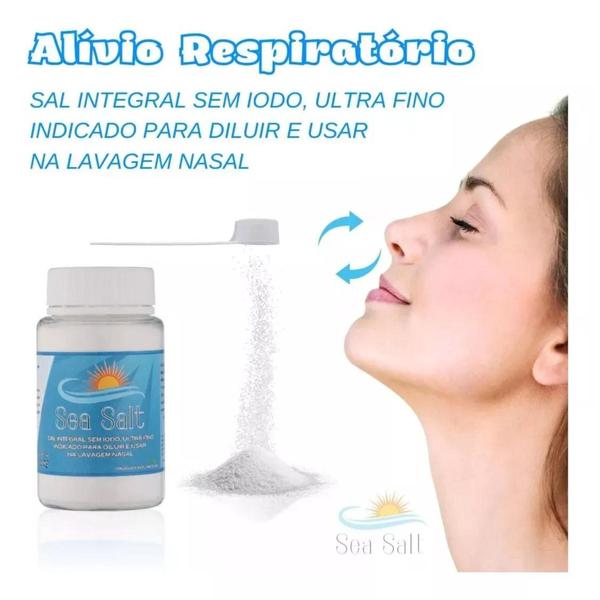 Imagem de Soro Fisiológico Em Pó Para Lavagem Nasal 100g Kit C/3