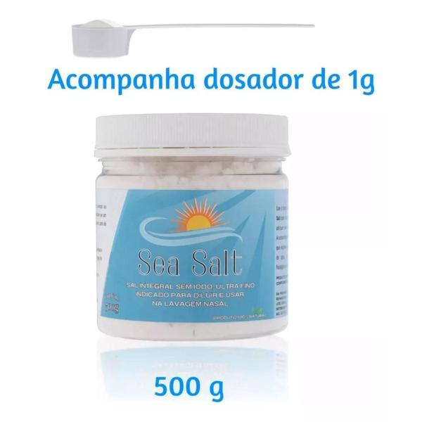 Imagem de Soro Fisiológico Nasal Bicarbonato + Sal Limpeza Nasal 500g