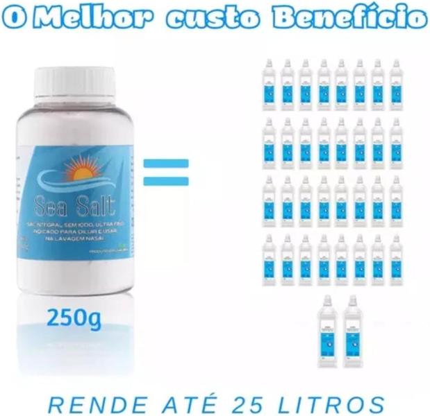 Imagem de Soro Fisiológico Para Lavagem e Limpeza Nasal 250g em Pó Kit C/2