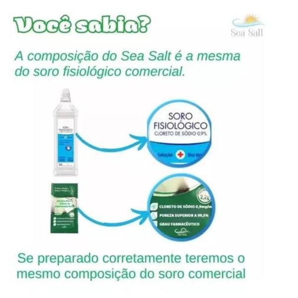 Imagem de Soro Lavagem Nasal Em Pó Kit C/120- Frasco Lavador 250ml