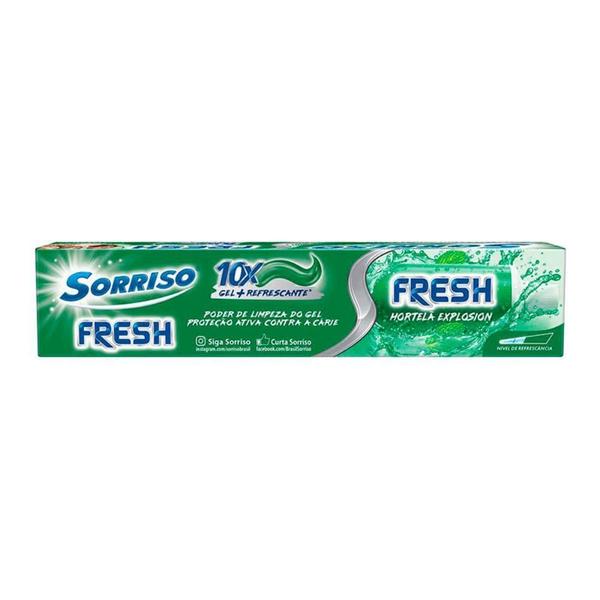 Imagem de Sorriso creme dental fresh plus hortelã explosion com 90g