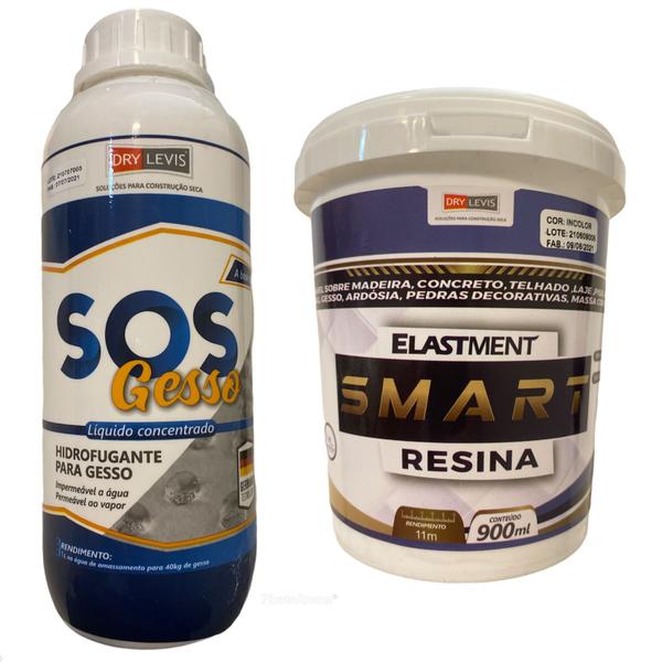 SOS Gesso 1L + Smart resina 900mL - Iva Quimica Imagem de SOS Gesso 1L + Smart resina 900mL