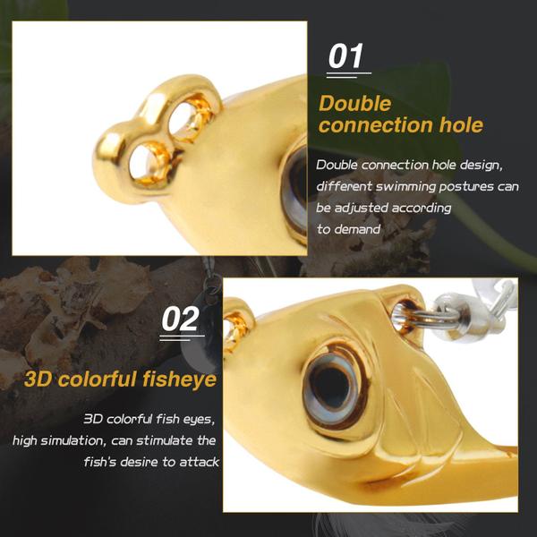 Imagem de Sougayilang Jigs Pesca Iscas Afundando Metal Spinner Isca Micro Jigging Bait-E-2.56in/0.42oz-5PCS com Caixa