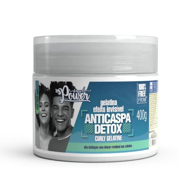 Imagem de Soul Power Detox Anticaspa Sh 315ml + Cond 315ml + Gelatina 400g