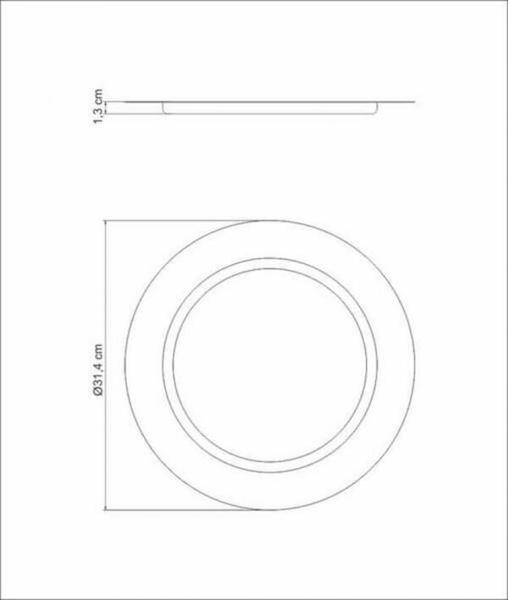 Imagem de Sousplat Aço Inox Cosmos