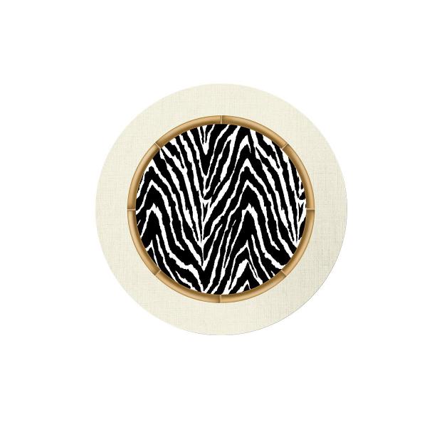 Imagem de Sousplat Zebra Animal Print