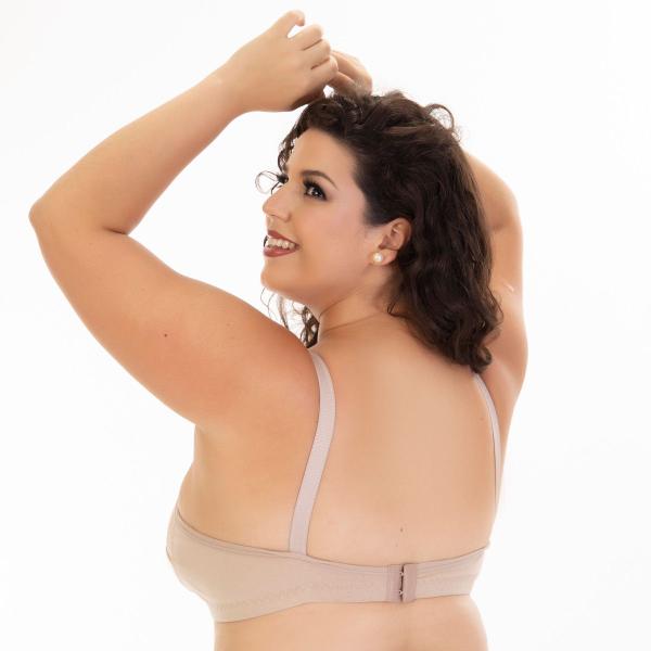 Imagem de Soutien de Algodão Plus Size sem Bojo Sustentação  Rita 4405