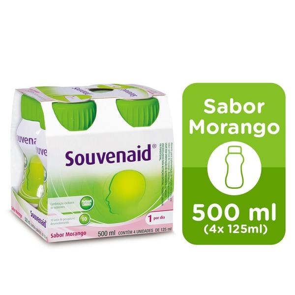 Imagem de Souvenaid Morango com 4 Unidades de 125ml cada