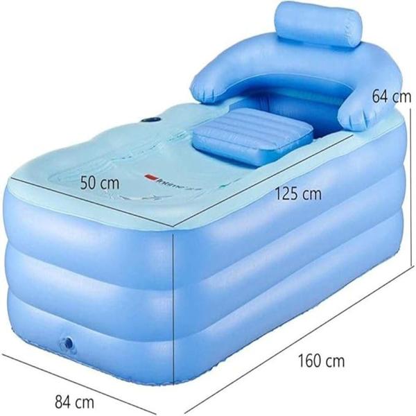 Imagem de Spa portatil banheira inflavel adulto quente e gelado portatil quente piscina infantil banheira bebe pvc viagem e casa