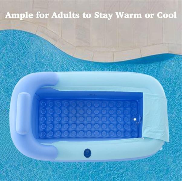 Imagem de Spa portatil banheira inflavel adulto quente e gelado portatil quente piscina infantil banheira bebe pvc viagem e casa