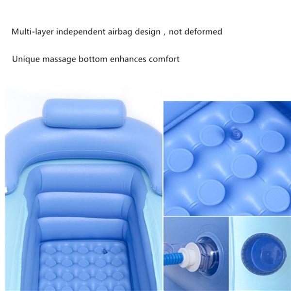 Imagem de Spa portatil banheira inflavel adulto termica portatil quente piscina infantil banheira bebe pvc viagem e casa