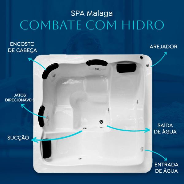 Imagem de Spa Quadrado Malaga COMBATE com hidro