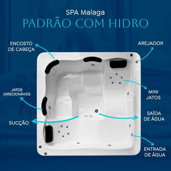 Imagem de Spa Quadrado Malaga PADRÃO com hidro