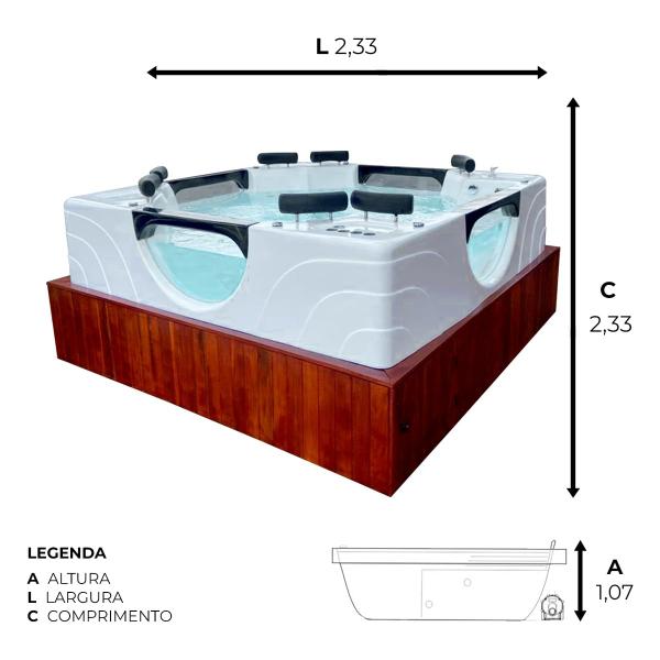 Imagem de Spa Quadrado Niterói LUXO COMPLETO com hidro