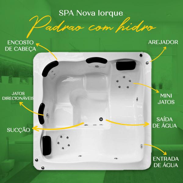 Imagem de Spa Quadrado Nova Iorque PADRÃO com hidro