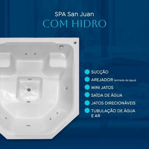 Imagem de Spa Quadrado San Juan com hidro em acrílico