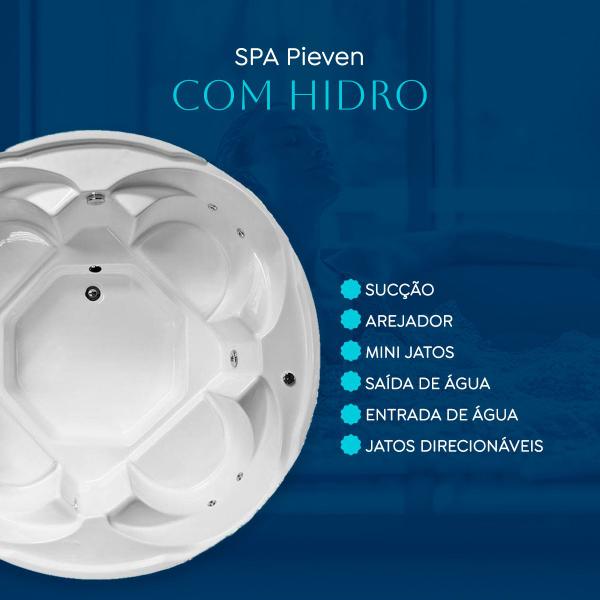 Imagem de Spa Redondo Pieven com hidro em acrílico