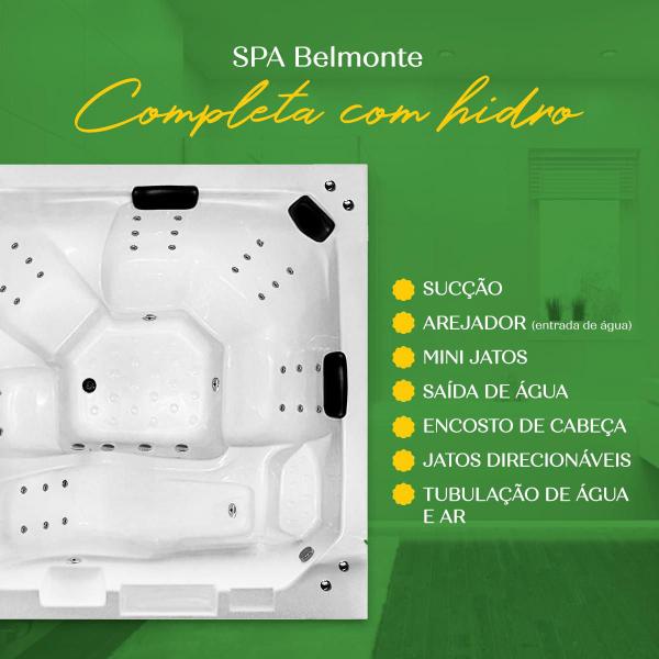 Imagem de Spa Retangular Belmonte COMPLETO com hidro