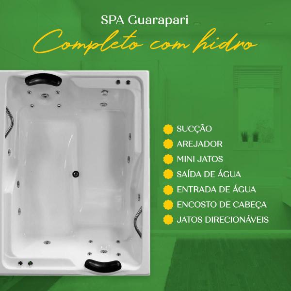 Imagem de Spa Retangular Guarapari COMPLETO com hidro