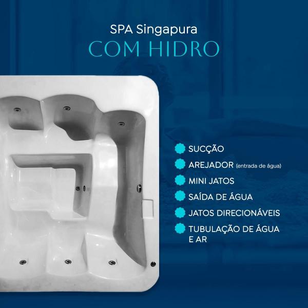 Imagem de Spa Retangular Singapura com hidro