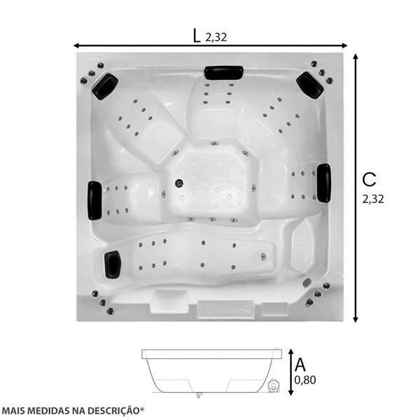 Imagem de Spa Retangular Valencia COMPLETO com hidro
