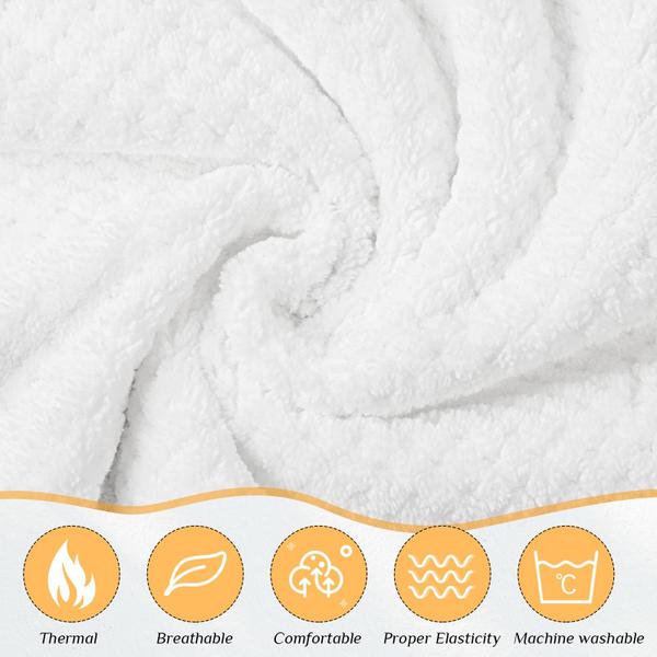 Imagem de Spa Wrap Towel Wrap Tigeen para banho feminino (branco, M)