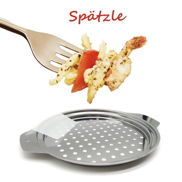 Imagem de Spaetzle Maker Hicook em aço inoxidável com raspador 27-28cm