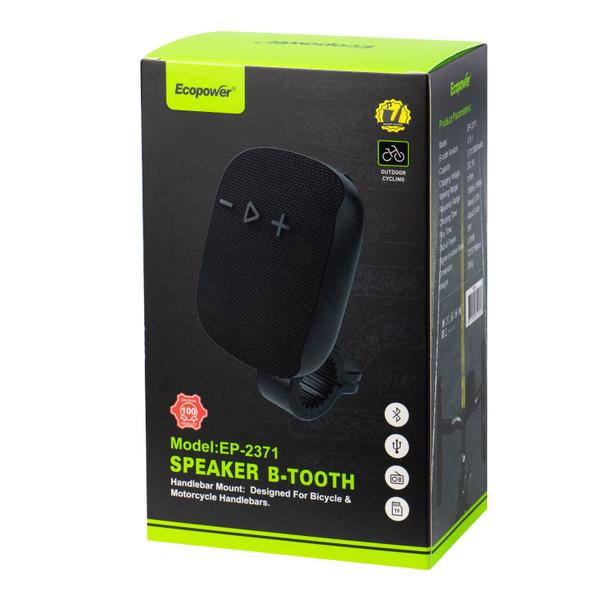 Imagem de Speaker Ecopower EP-2371 - USB/SD - Bluetooth - 5W - para Bicicleta - Preto