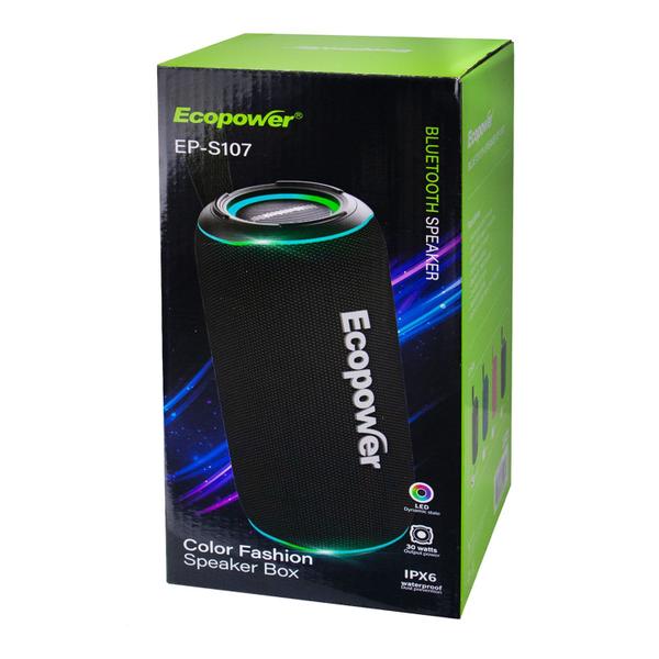 Imagem de Speaker Ecopower EP-S107 - USB/SD/Aux - Bluetooth - 30W - A Prova D'Agua - Azul