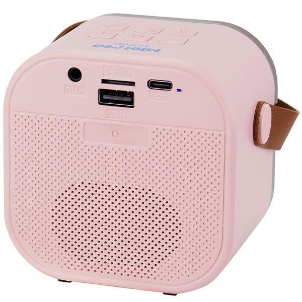 Imagem de Speaker Midi Pro MDP005 6 Watts com Bluetooth/Auxiliar/Micro SD - Rosa