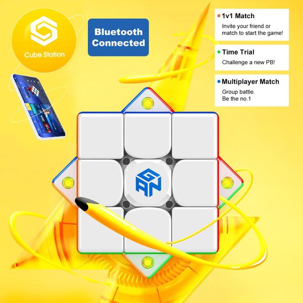 Speed Cube GAN 356 i Carry 3x3 Magnetic com aplicativo CubeStation - CYYSFIVQZ Imagem de Speed Cube GAN 356 i Carry 3x3 Magnetic com aplicativo CubeStation