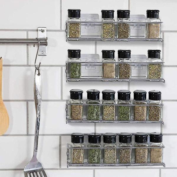 Imagem de Spice Rack Wall Mount Wokex Single Tier Carbon Steel Silver