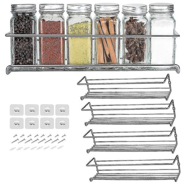 Imagem de Spice Rack Wall Mount Wokex Single Tier Carbon Steel Silver