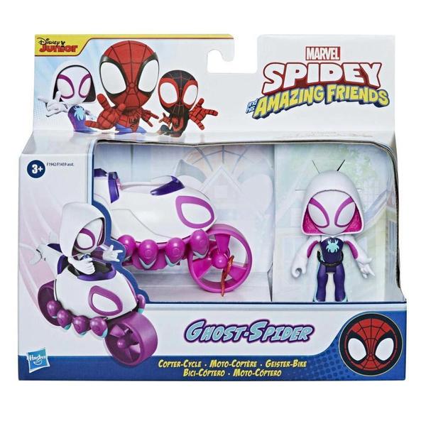 Imagem de Spidey and His Amazing Friends Boneco e Veículo Ghost-Spider - Hasbro