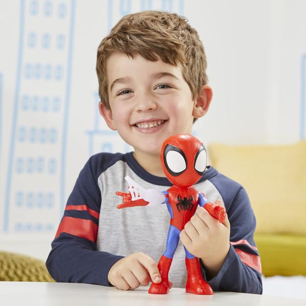 Imagem de Spidey e seus amigos incríveis Marvel Supersized Spidey 9 polegadas Action Figure, Pré-Escola Super Hero Toy for Kids Ages 3 and Up