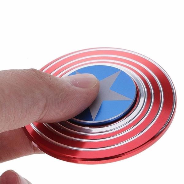 Imagem de Spinner Capitão América Com Embalagem De Metal