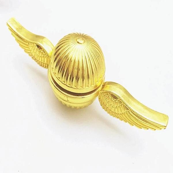 Imagem de Spinner Fidget Antiestresse Snitch Dourado - Asas de Anjo Cupido - Metal