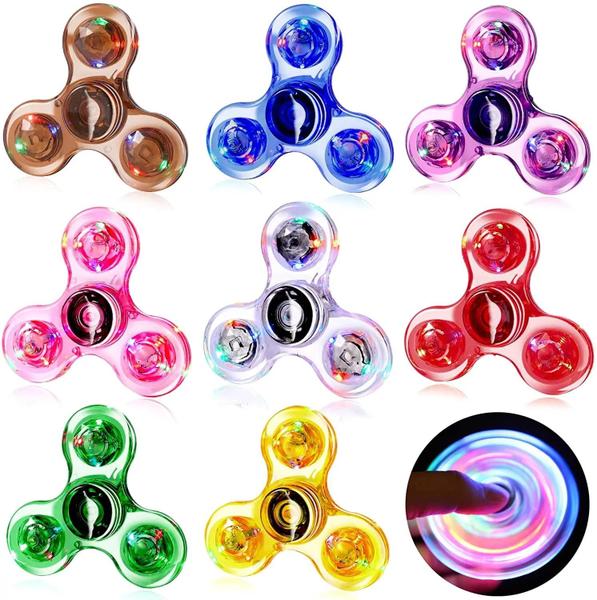 Imagem de Spinner Fidget LED Luminoso - Brilha no Escuro - Brinquedo EDC para Alívio do Stress