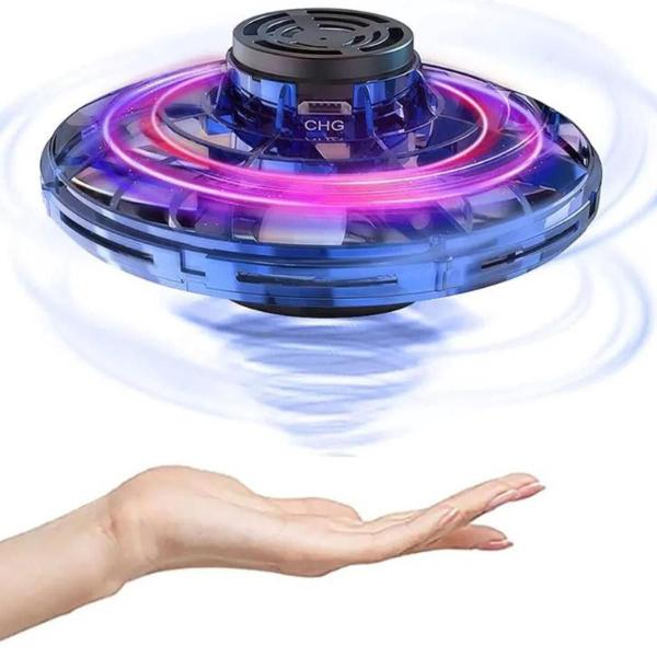 Imagem de Spinner Voador Led Drone Ufo Fidget Toys Boomerang Fly Preto