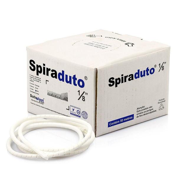 Imagem de Spiraduto 1/8 Organizador De Cabos - Dutoplast - Branco 35M