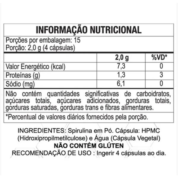 Imagem de Spirulina 500mg - 60 cap - Duom