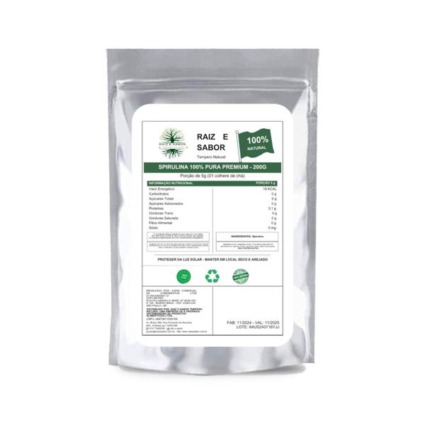Spirulina em Pó 500g: Energia e Nutrição Completa, Kit com 2 - Raiz e Sabor Imagem de Spirulina em Pó 500g: Energia e Nutrição Completa, Kit com 2