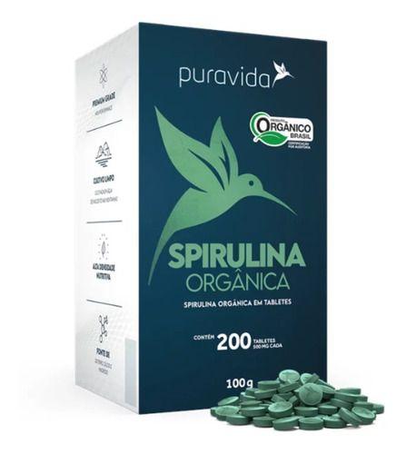 Imagem de Spirulina Orgânica 3 X 200 Comprimidos Puravida