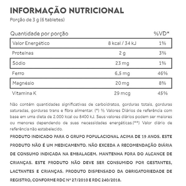 Imagem de Spirulina Orgânica 500mg 200 Tabletes Puravida