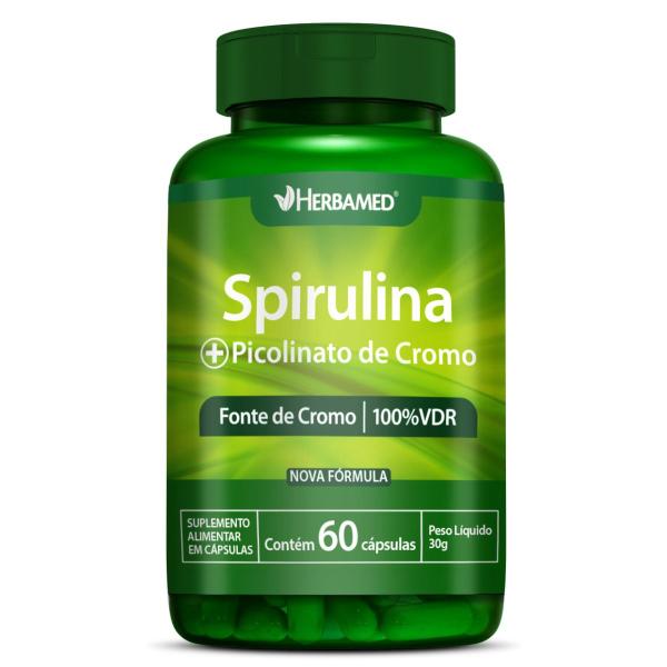 Imagem de Spirulina + Picolinato de Cromo 60 Cápsulas Herbamed