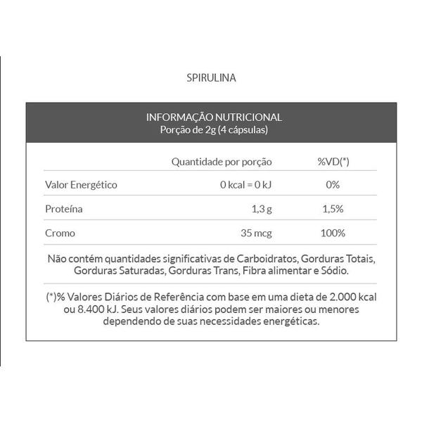 Imagem de Spirulina Qualynutri 500mg 60 cápsulas