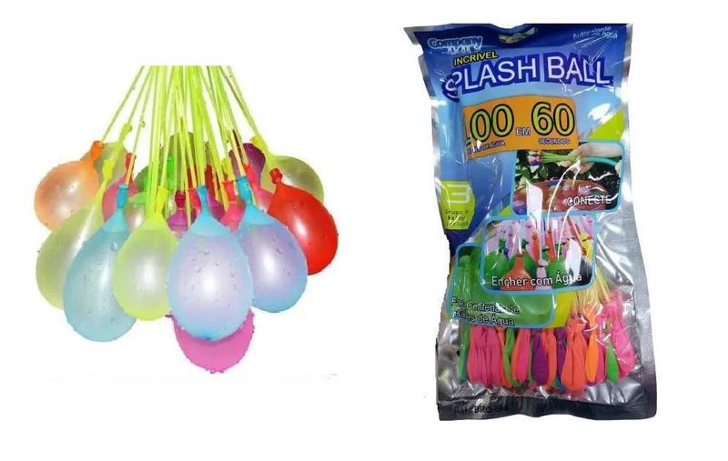 Imagem de Splash Ball Com 100 Bexigas Balão Para Encher De Água