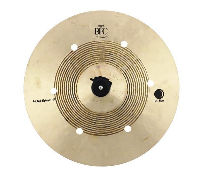 Imagem de Splash BFC Brazilian Finest Cymbals Dry Dark Holed 12 DDHSP12 em Bronze B20