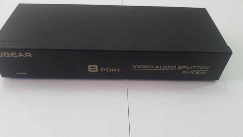 Imagem de Splitter 8 Portas Audio Video Composto Rca Av-108