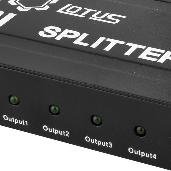 Imagem de Splitter Divisor HDMI 1 Entrada 4 Saídas Full HD 3D Lotus